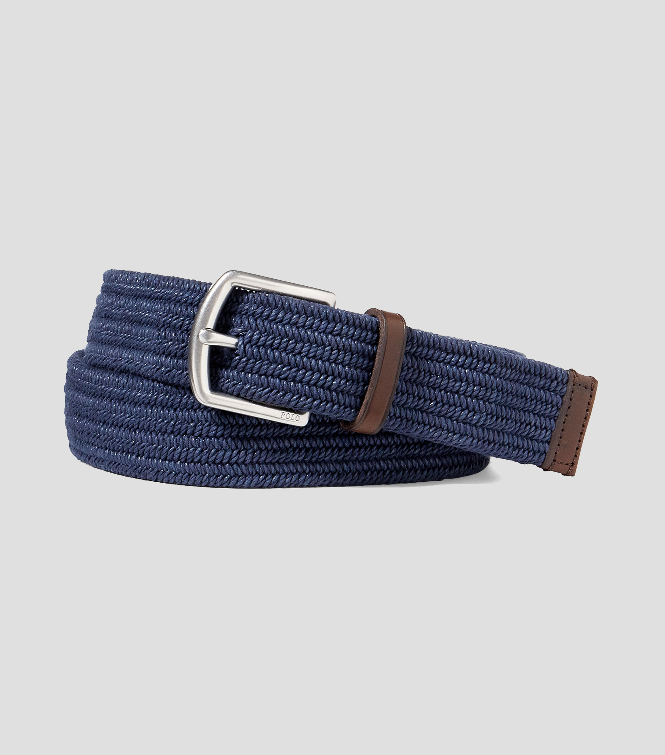 Cinturón casual en tela mediano azul Hombre